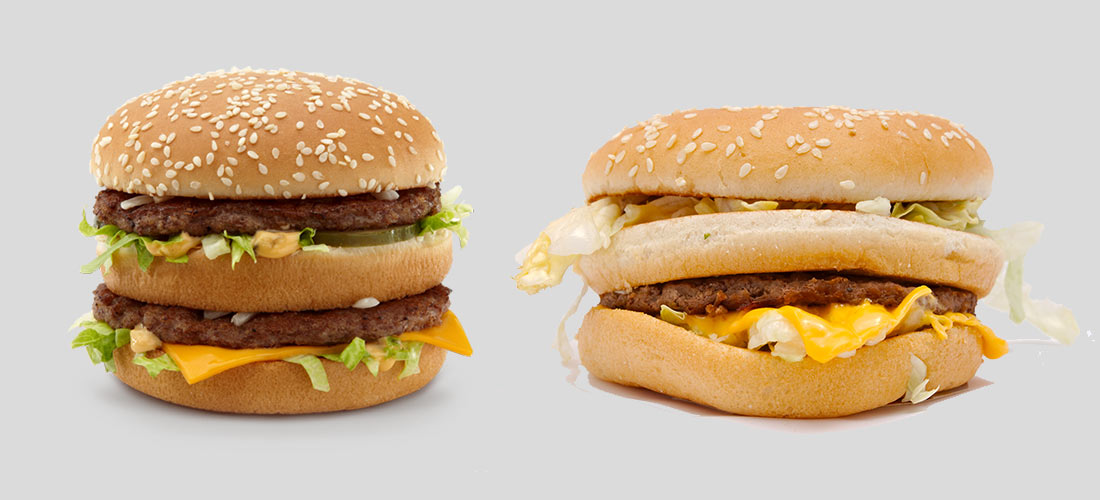 Two big macs, side by side