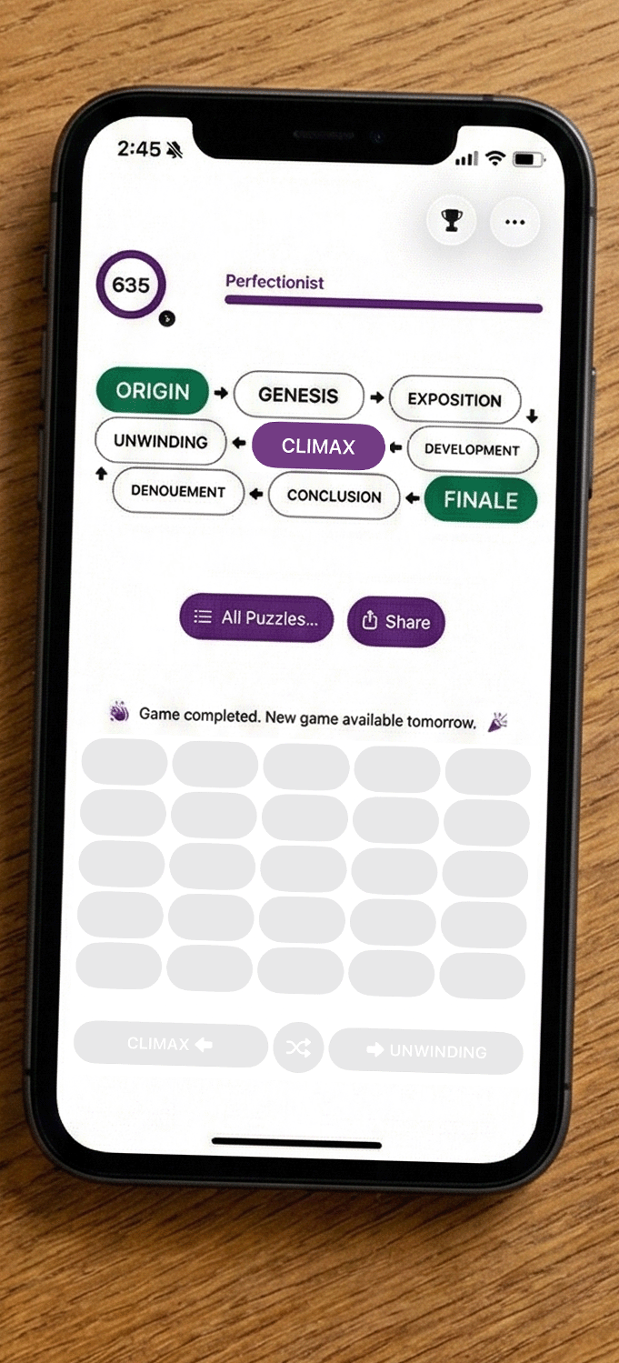 Wordfluence game screenshot 4